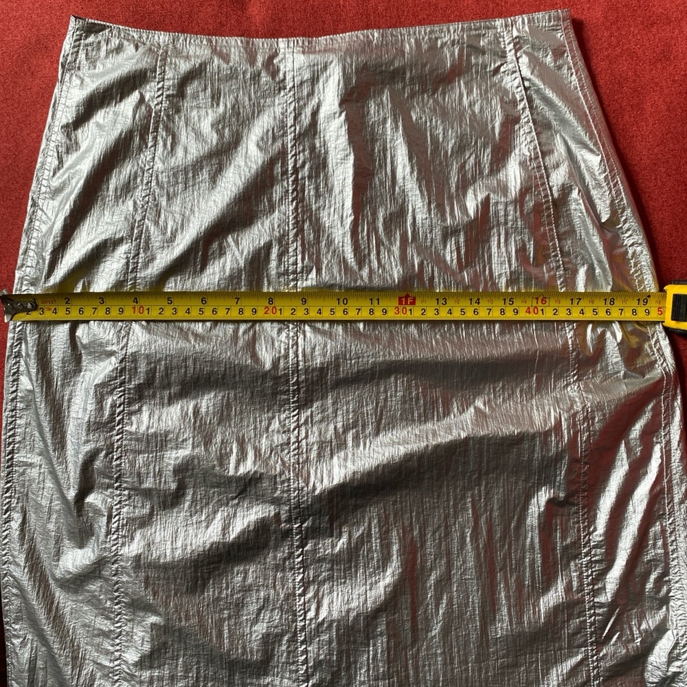 Stussy Metallic Silver A-Line Skirt - Picture 5 of 9